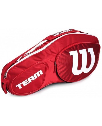 Чехол для теннисных ракеток Wilson Team III 3 RK RD/WH