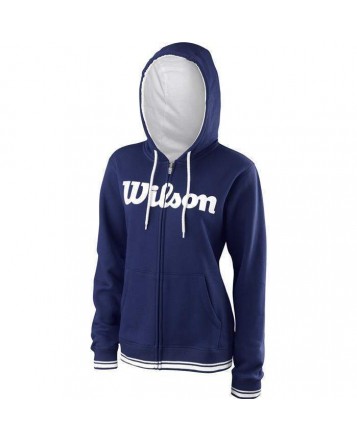 Толстовка Wilson Jr Y Team Script FZ Hoody/Blue Depth