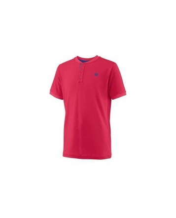 Поло Wilson Jr B UWII Henley/Neon Red/White