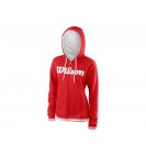 Wilson W Team Script FZ Hoody/Red/White