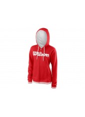 Wilson W Team Script FZ Hoody/Red/White Wilson W Team Script FZ Hoody/Red/White