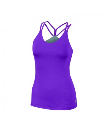 Топ Wilson W Double Strap Tank/Plumberry Striated/Silver
