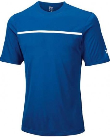 Футболка Wilson Boy's Rush Color Inset Crew/Blue/White