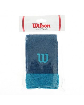 Напульсники Wilson Extra Wide Wristbands Moroccan Blue/Enamel Blue
