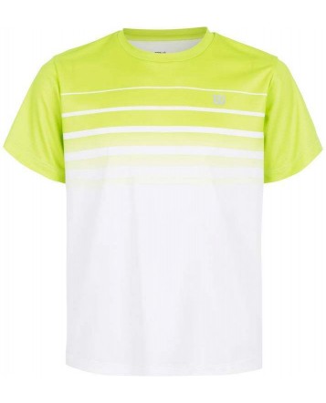 Футболка Wilson Jr Spring Striped Crew/Green Glow/White