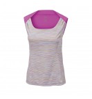 Женский топ Wilson W Star Striated Tank/Pearl Grey/Rose Violet