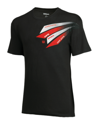 Футболка Wilson Jr T-Shirt Grand Slam Black