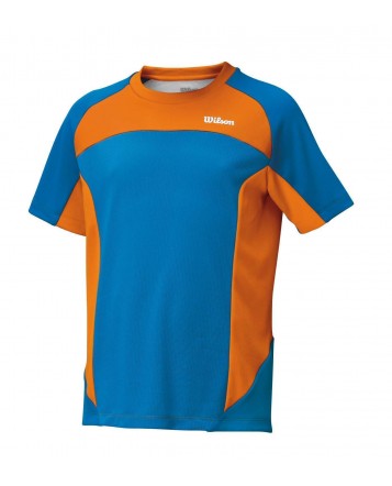 Футболка Wilson Jr Fenom Crew Blue/orange