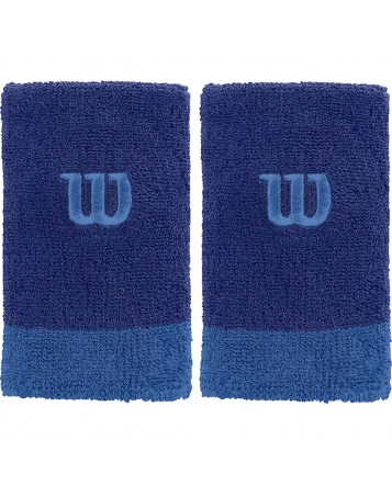 Напульсники Wilson Extra Wide Wristbands Maz Blue/Prince B