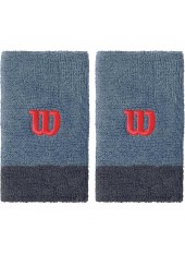 Напульсники Wilson Extra Wide Wristbands Flint/Ebony Напульсники Wilson Extra Wide Wristbands Flint/Ebony