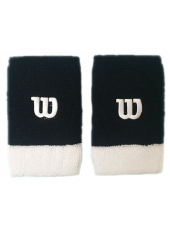 Напульсники Wilson Extra Wide Wristbands Bk/WH/Wh