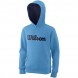 Wilson Jr Y Script Cotton Po Hoody/Coastal
