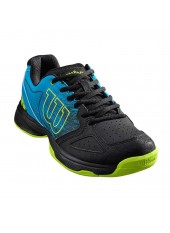 Кроссовки теннисные детские Wilson Stroke JR Hawaiian/Bk/Lime Punch Кроссовки теннисные детские Wilson Stroke JR Hawaiian/Bk/Lime Punch